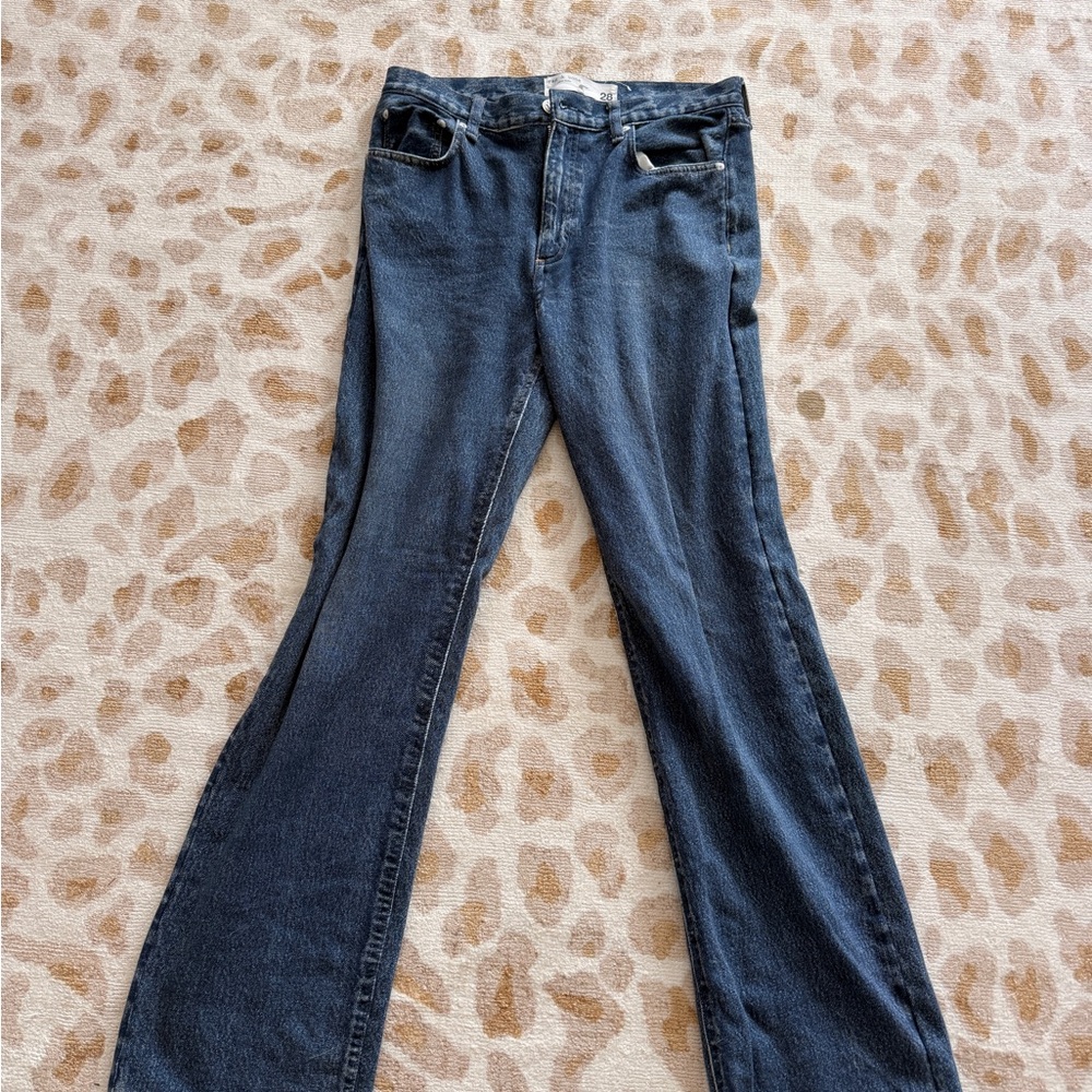 rag & bone Dark Blue Flare Jeans